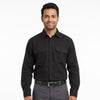 Men & Women Black Shirt Dark Grey Trouser Work Uniform Set