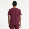 Wine V-Neck Scrub Suit