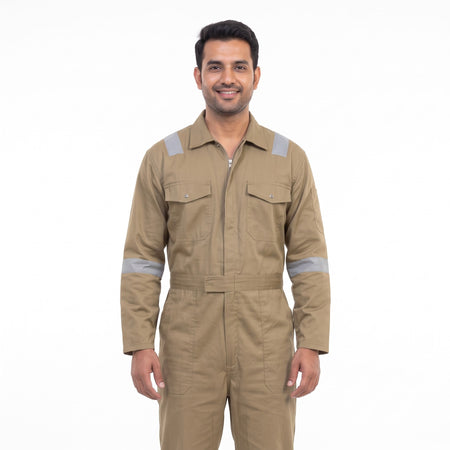 Khakhi Full-Body Boiler Suit