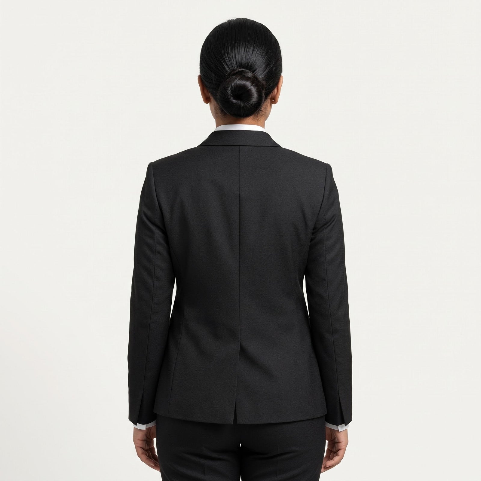 Black Blazer with Tie Restaurant Captain Uniform Set
