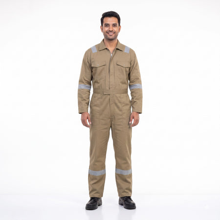 Khakhi Full-Body Boiler Suit