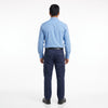Men & Women Sky Blue Shirt Navy Trouser Work Uniform Set
