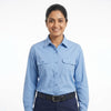 Men & Women Sky Blue Shirt Navy Trouser Work Uniform Set