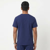 Navy Blue V-Neck Scrub Suit