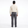 Men & Women Cream Shirt Dark Grey Trouser Work Uniform Set