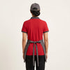 Red Polo with Grey Apron Food Service Uniform Set