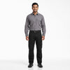 Men & Women Grey Shirt Black Trouser Work Uniform Set