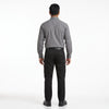Men & Women Grey Shirt Black Trouser Work Uniform Set