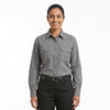 Men & Women Grey Shirt Black Trouser Work Uniform Set