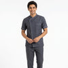Charcoal Grey Housekeeping Uniform with White Tipping