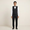 Black Waistcoat with Bow Tie Waitress Uniform Set