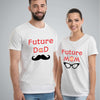 Future Mom Dad With Baby Smile  T-shirt
