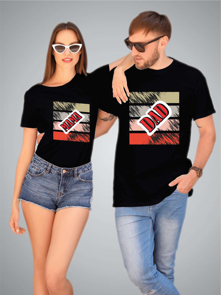 Vintage Style Mama & Dad T-shirt