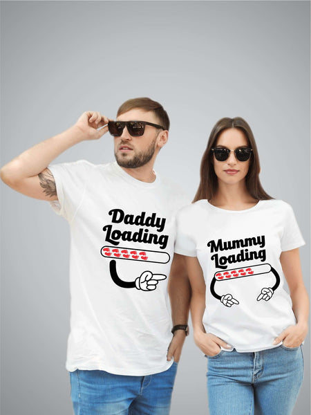 Daddy & Mommy Loading T-shirt