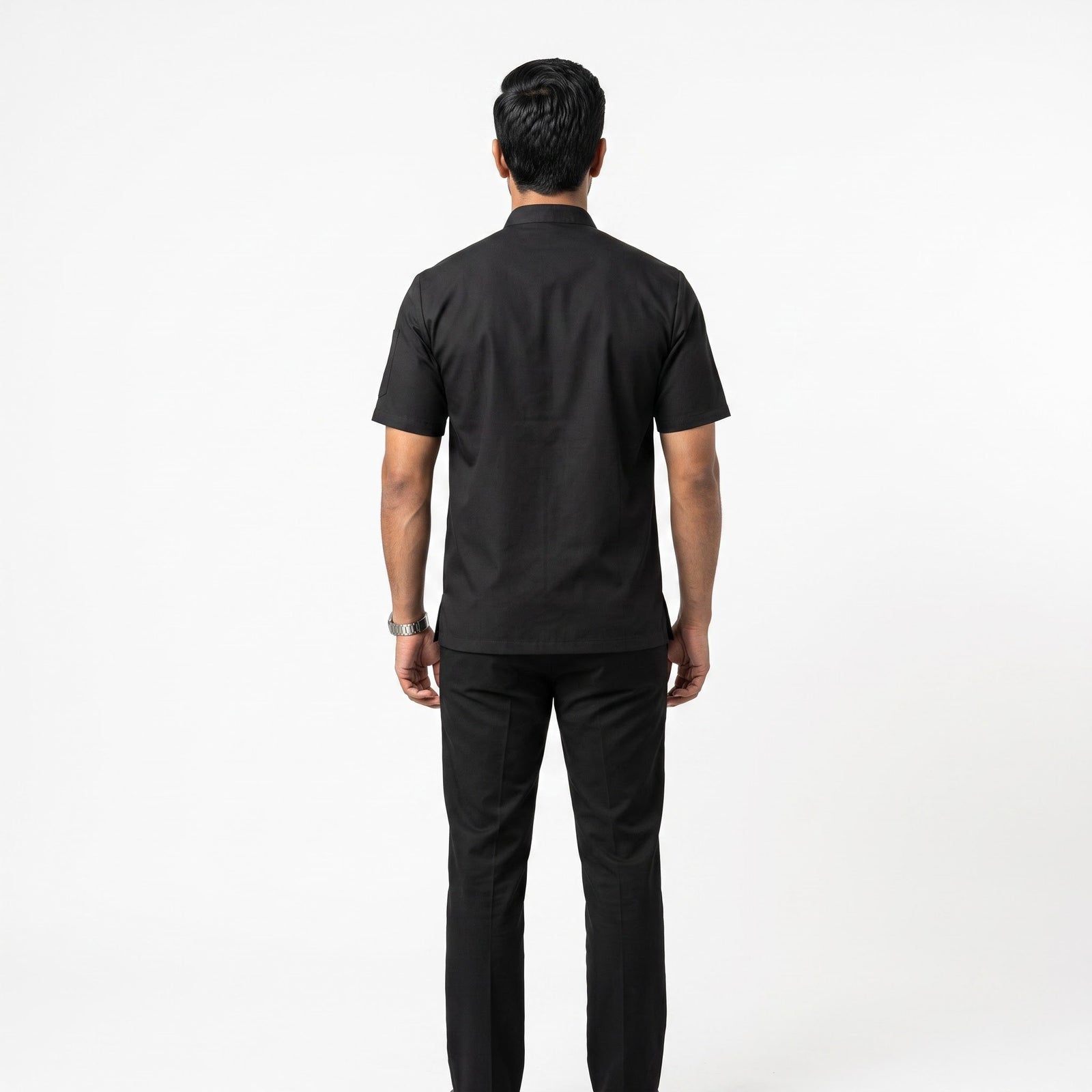 Black Half Sleeve Chef Coat
