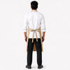 Beige Cotton Apron with Front Pocket