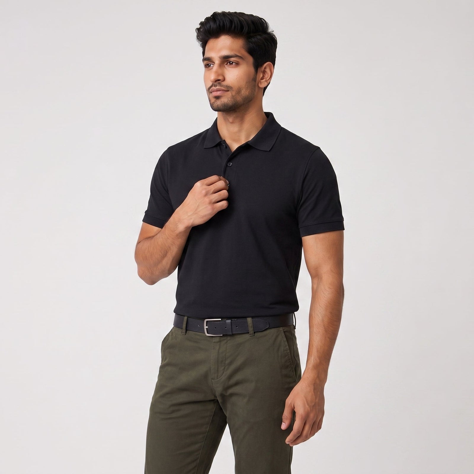 DUSSKY Frugal Premium Cotton Polo T-Shirt