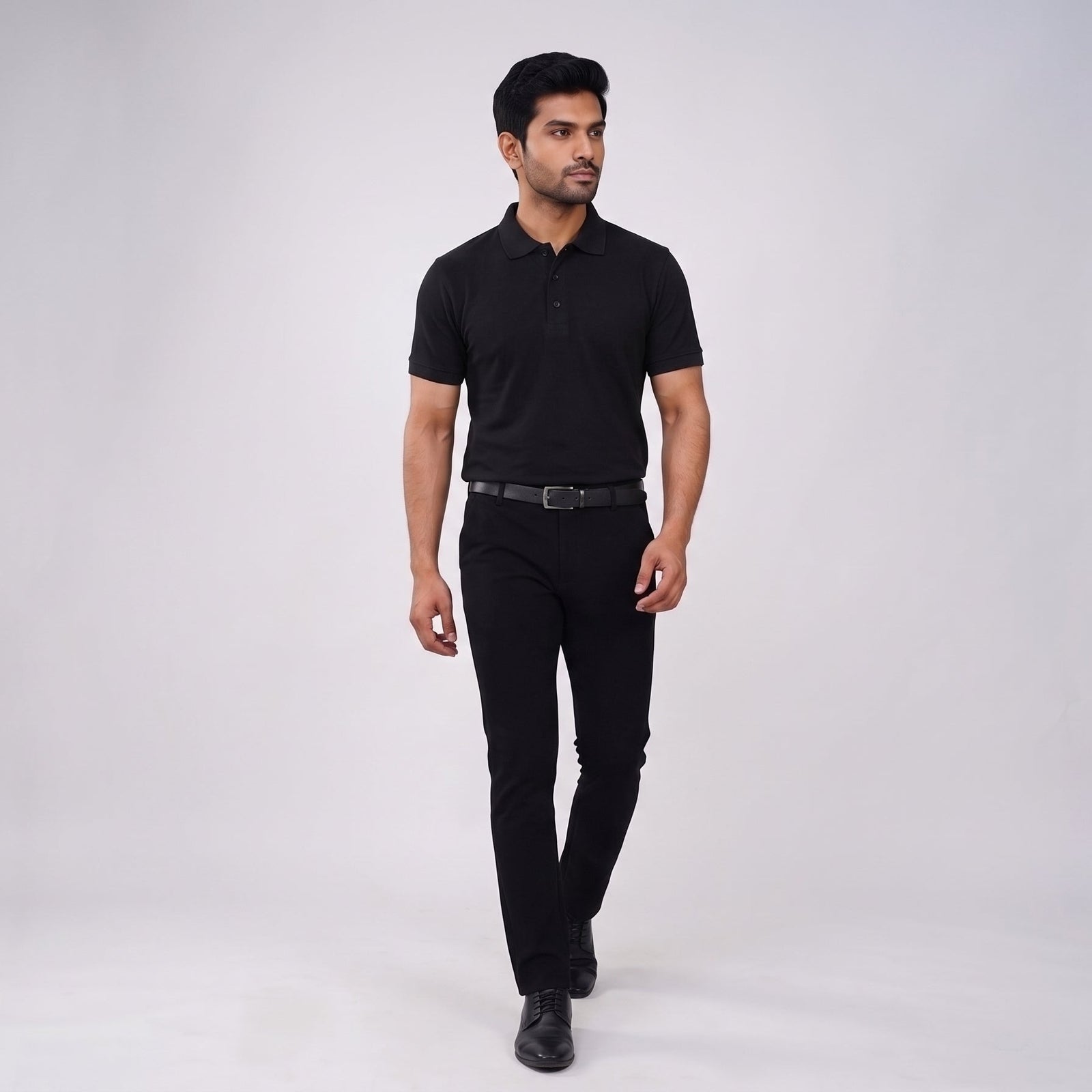 LOOMBA FRUGAL Premium Cotton-Blend Polo T-Shirt