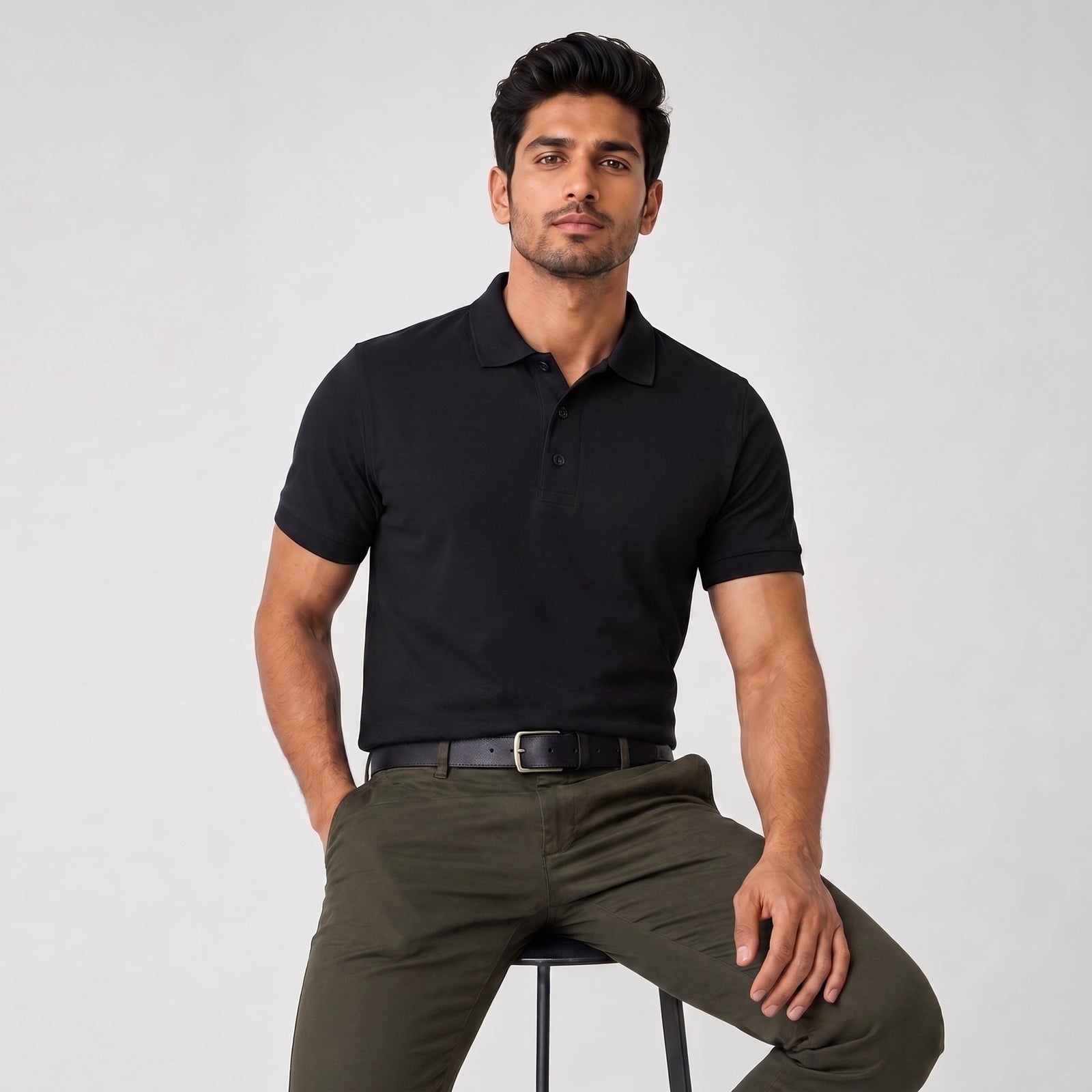 DUSSKY Frugal Premium Cotton Polo T-Shirt
