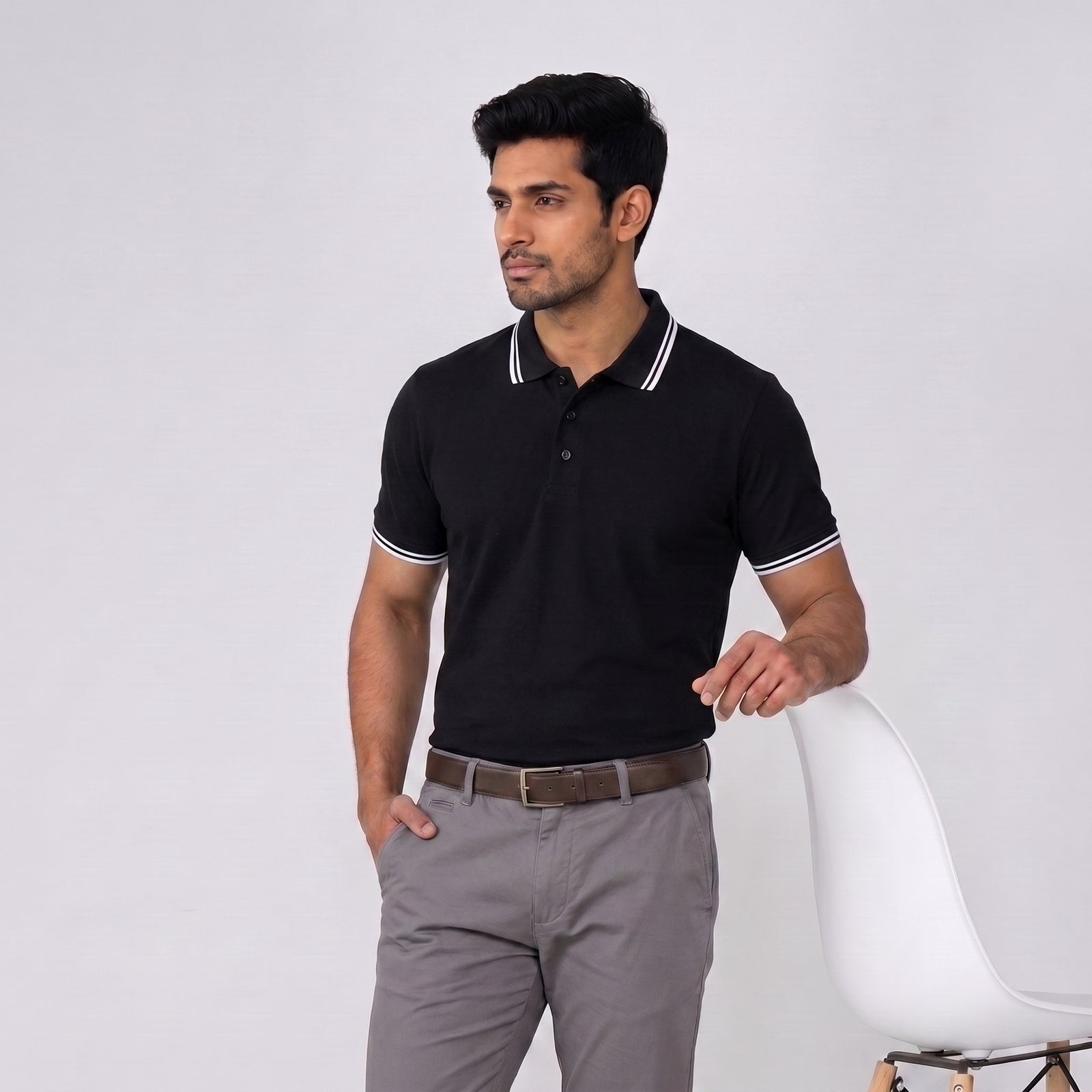 DUSSKY Prime Premium Cotton Polo T-Shirt