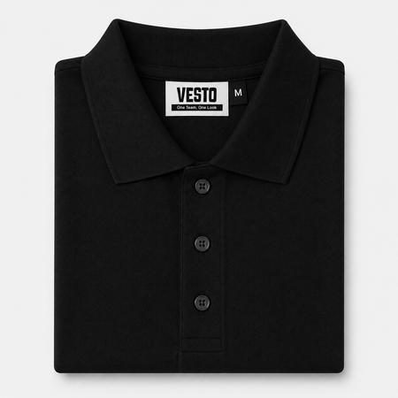 VESTO Premium Polyester Cotton Blend Polo T-Shirt