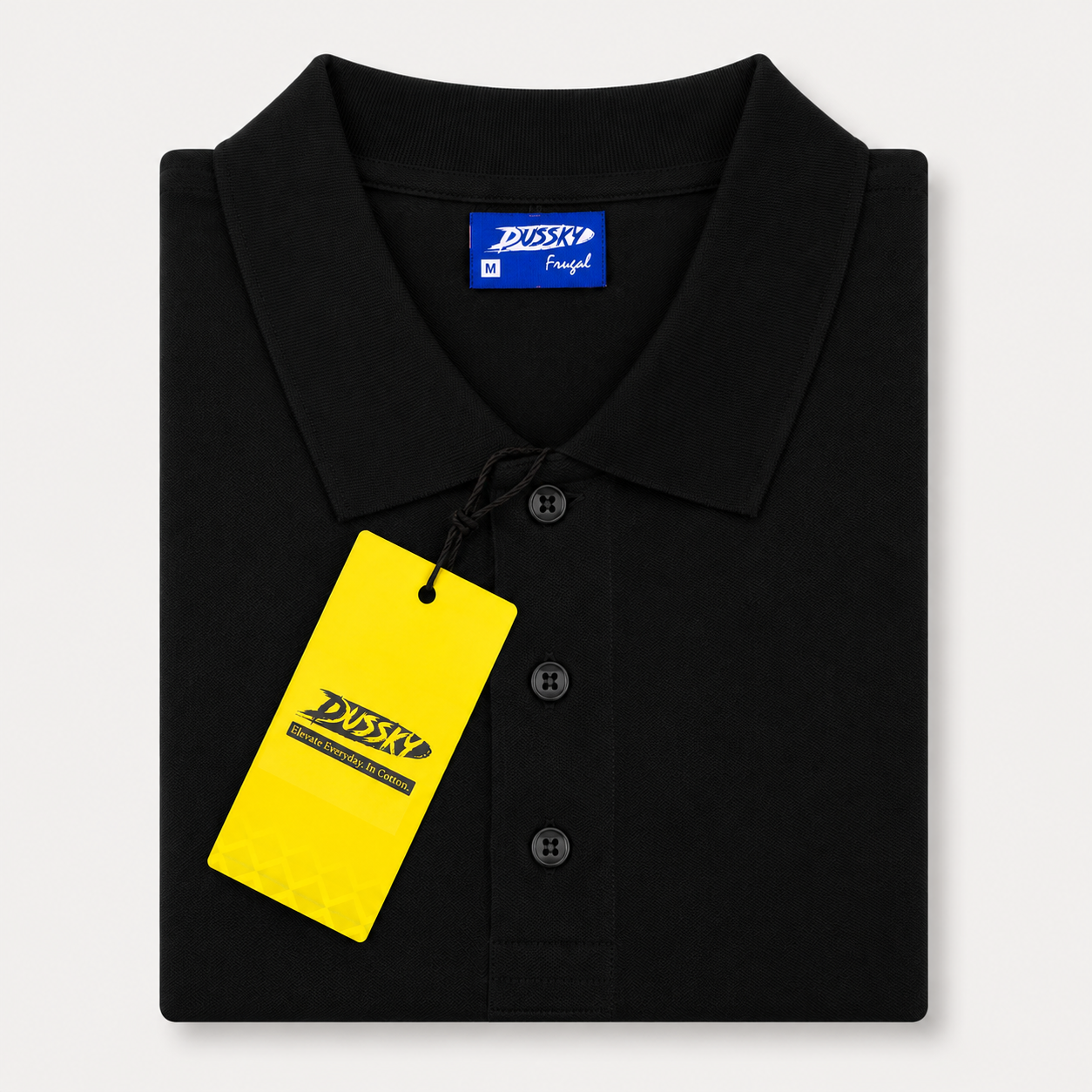 DUSSKY Frugal Premium Cotton Polo T-Shirt