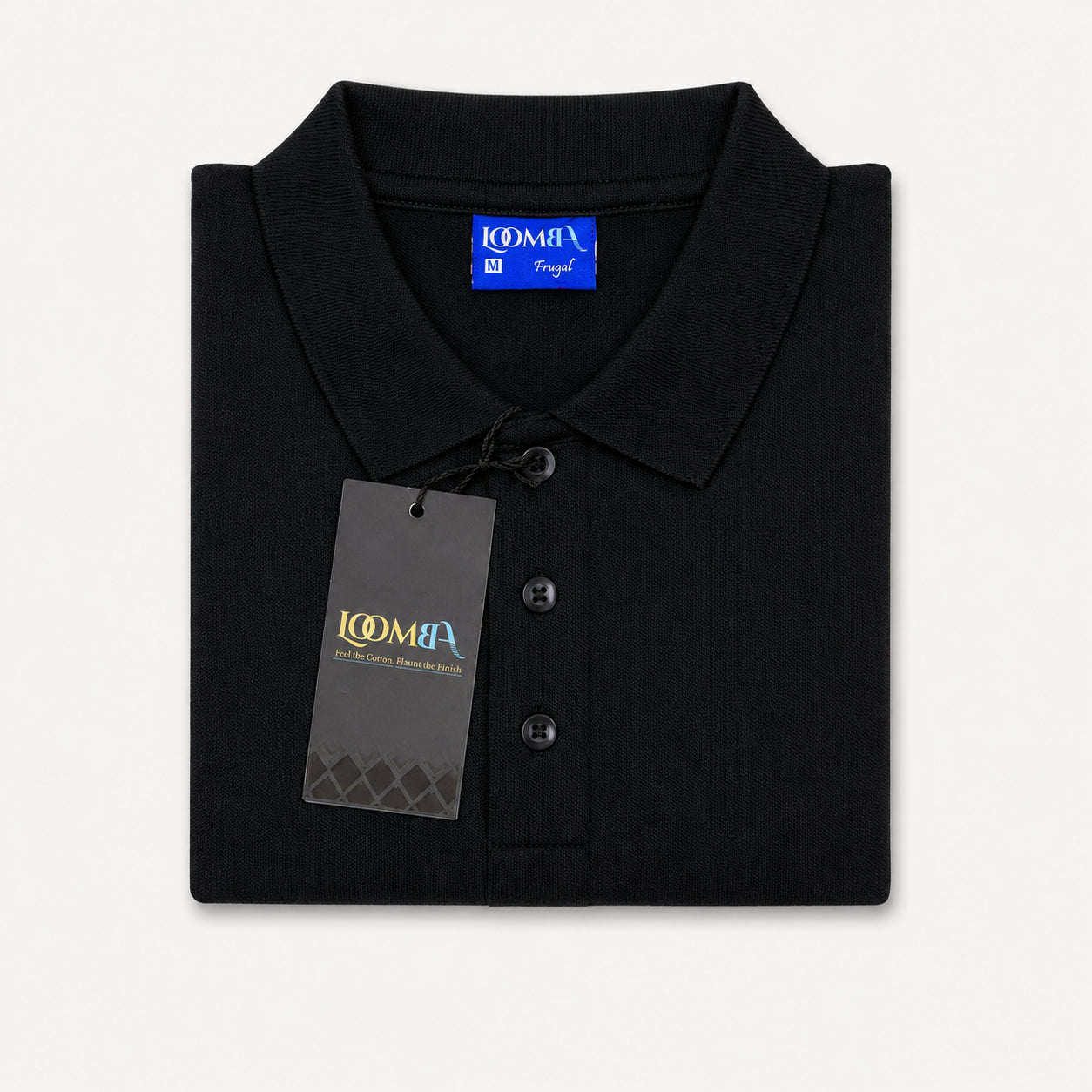 LOOMBA FRUGAL Premium Cotton-Blend Polo T-Shirt