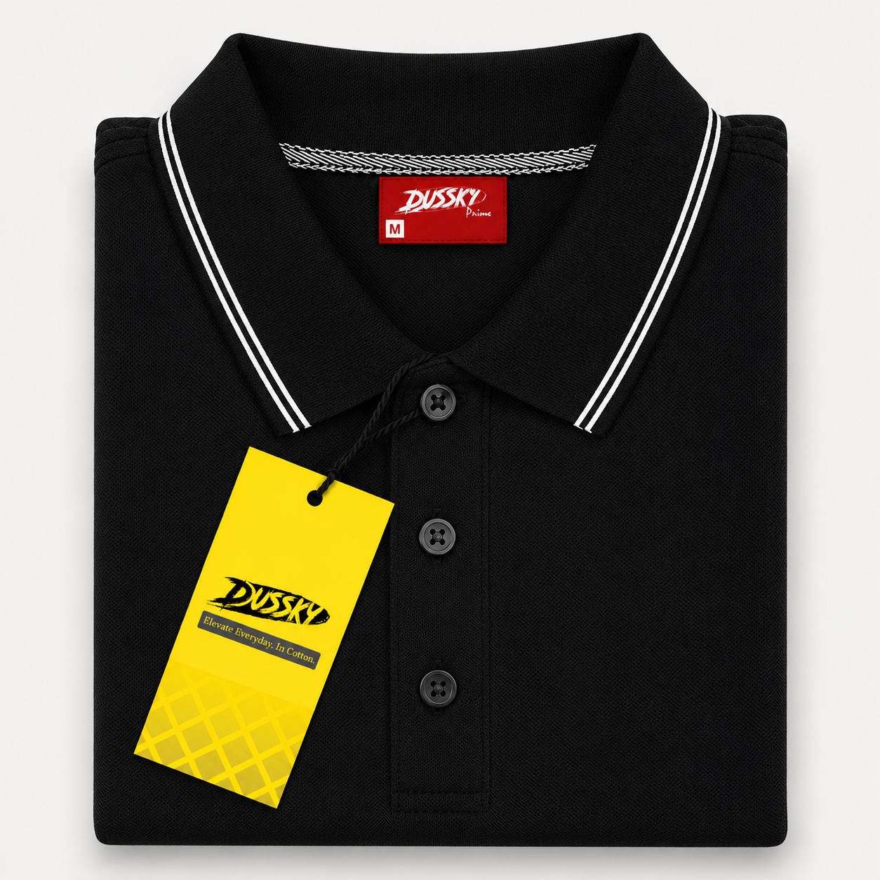 DUSSKY Prime Premium Cotton Polo T-Shirt