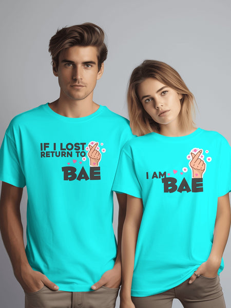 Return to Bae if lost twinning latest couple t-shirt design