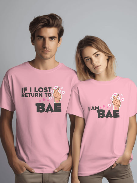Return to Bae if lost twinning latest couple t-shirt design
