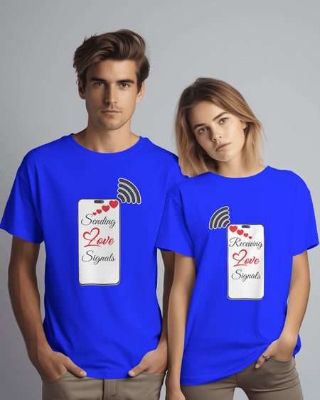 Love Signals Couple T-shirt