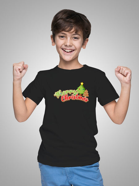 Merry Christmas Tree Kids T-shirt