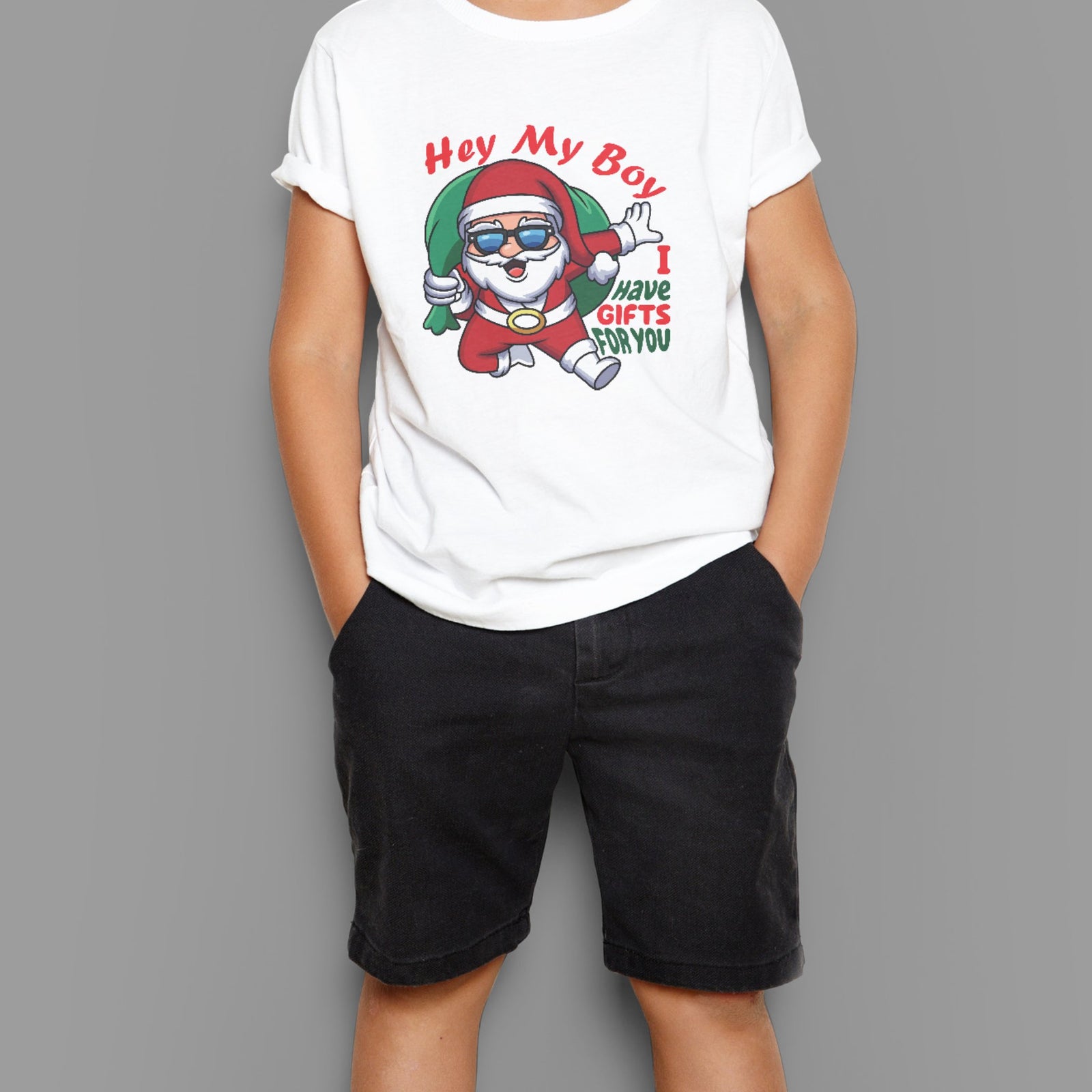 Santa Getting Gifts For Kids T-shirt