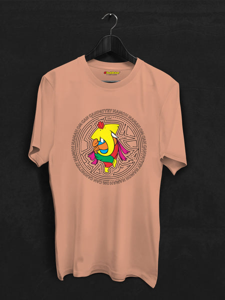 Circular Lines With Colorful Ganpati T-shirt