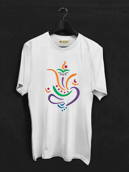 Minimal Line Art Ganpati T-shirt