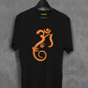 Om Shape In Ganpati Face T-shirt