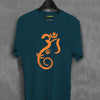 Om Shape In Ganpati Face T-shirt