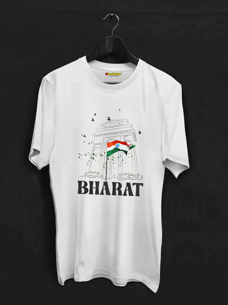 Bharat India Gate with Flag T-shirt