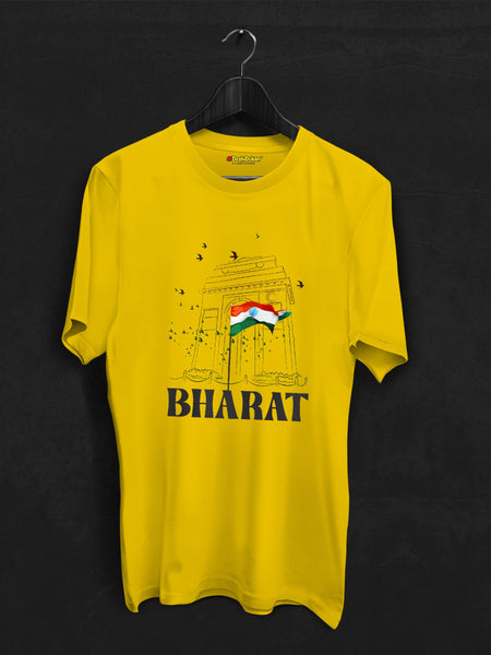 Bharat India Gate with Flag T-shirt