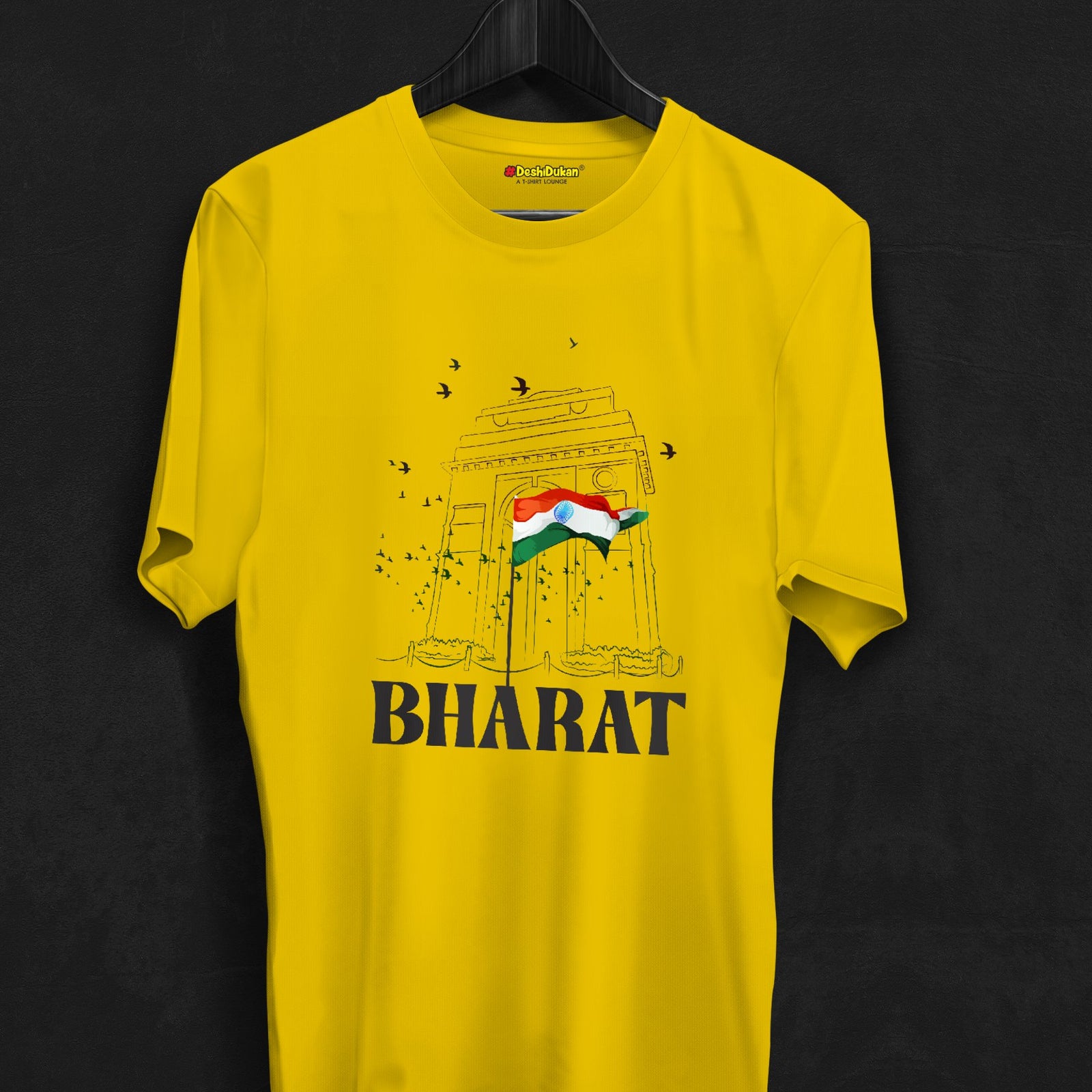 Bharat India Gate with Flag T-shirt