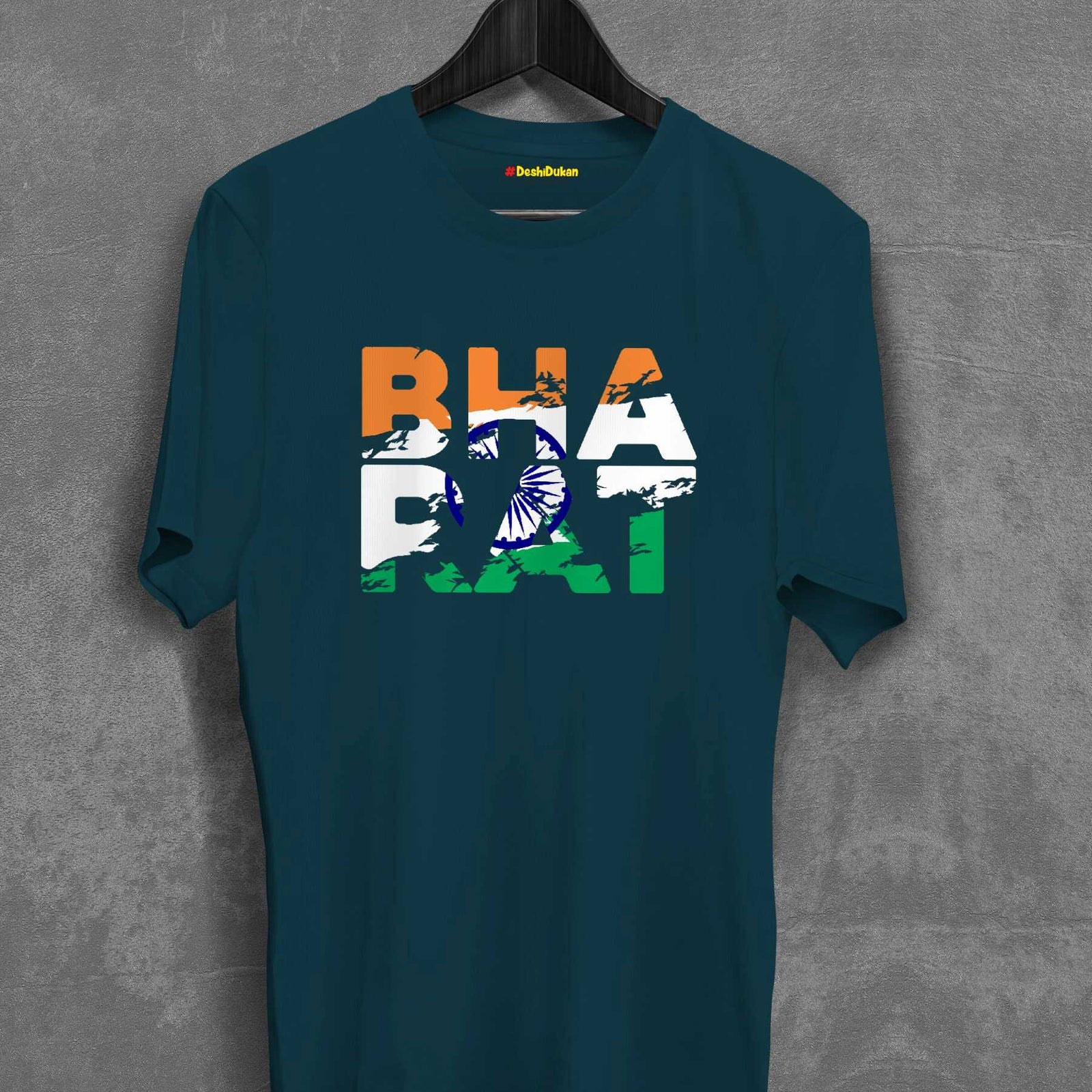 Bharat In Tricolour T-shirt