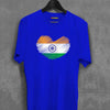 Tricolor In Heart Flag  Cotton T-shirt