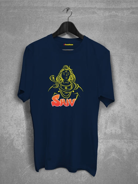 Shiv artistic theme T-shirt