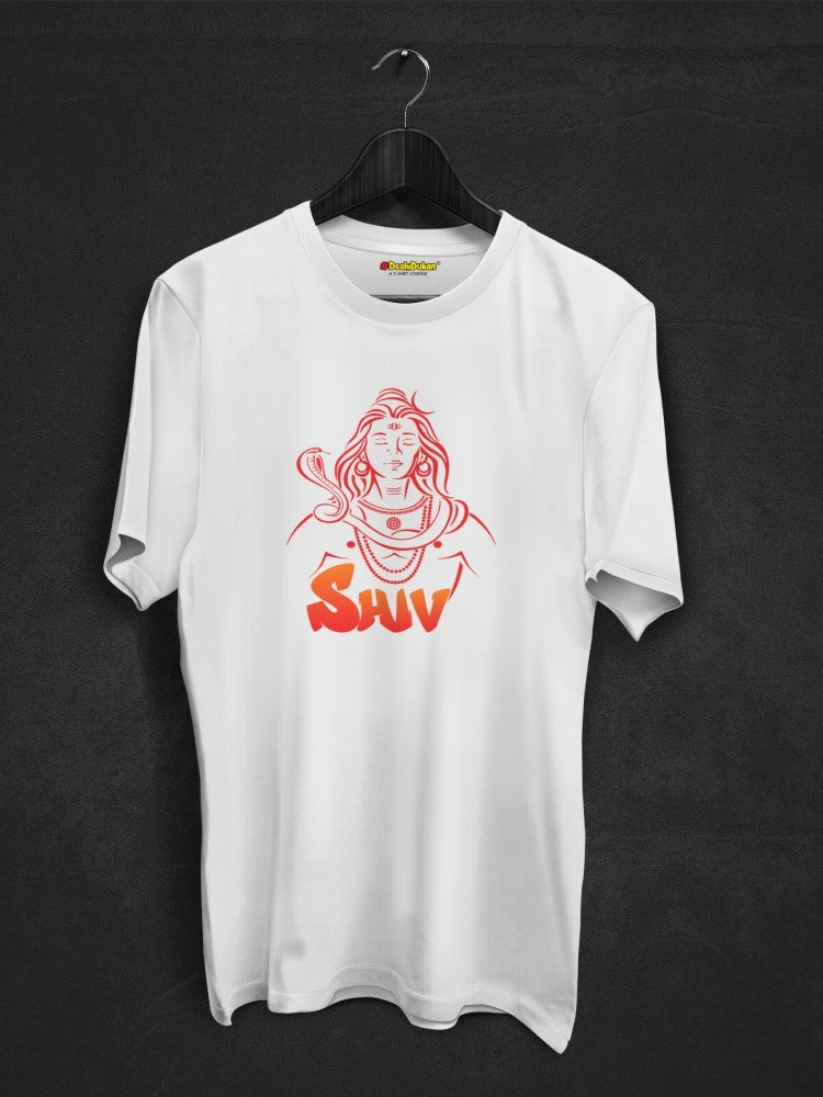 Shiv artistic theme T-shirt