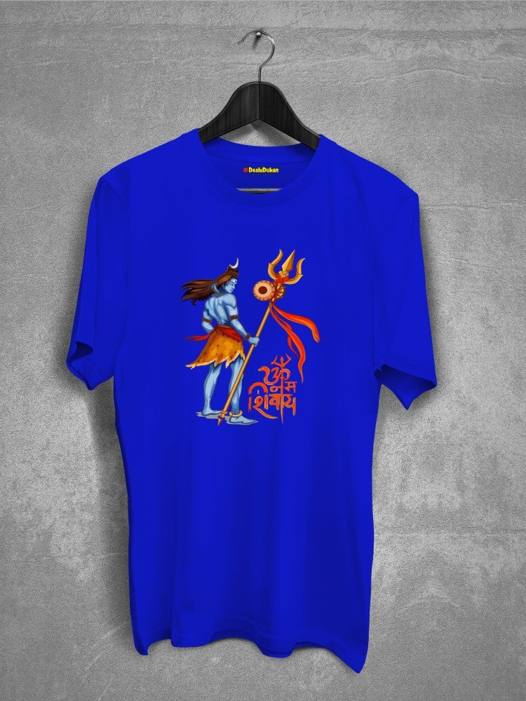 Om Namah Shivay With Trishul T-shirt