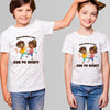 Bhai Bahenke Rang Rakhi Cotton T-shirt for Brother Sister