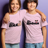 Khatarnak and beautiful Bhai Bahen Rakhi  T-shirt for Brother Sister