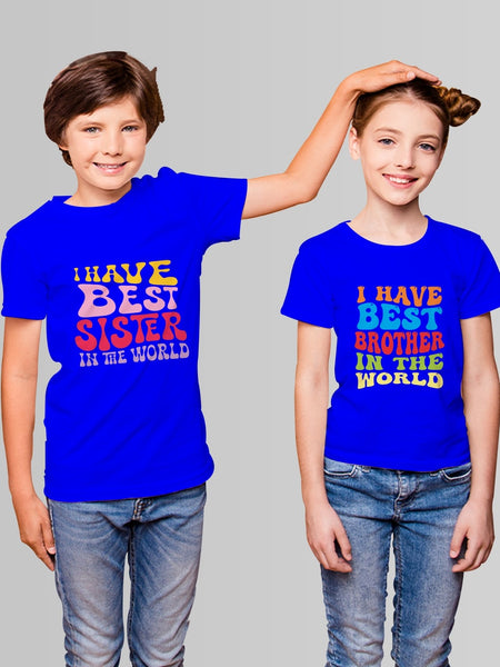 I Have Best Brother Sister In The World Rakhi T-shirt