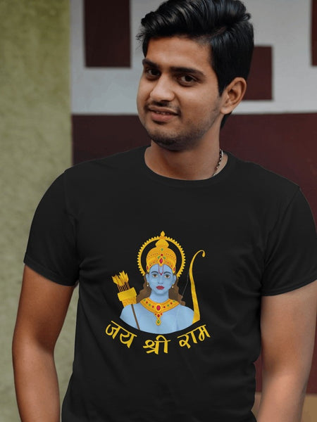 Jay Shree Ram Photo on T-shirt