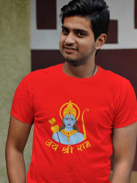 Jay Shree Ram Photo on T-shirt
